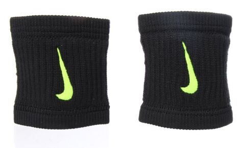 Напульсник теннисный Nike Dri-Fit Reveal Wristbands - black/volt/volt