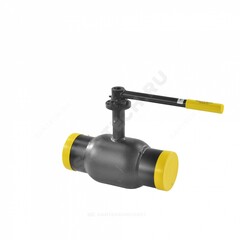 Кран шаровой сталь 09Г2С Ballomax КШТ 61.102 Ду 125 Ру25 п/привар L=390мм ISO-фл и рукоятка BROEN КШТ 61.102.125.А.25