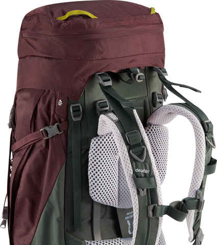 Картинка рюкзак туристический Deuter Aircontact Pro 65+15 SL aubergine-ivy - 3