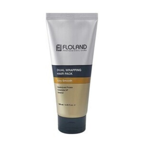 Питательная маска для поврежденных волос Floland dual wrapping hair pack airy smooth 120мл