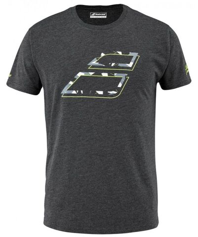 Футболка теннисная Babolat Aero Cotton Tee - black heather