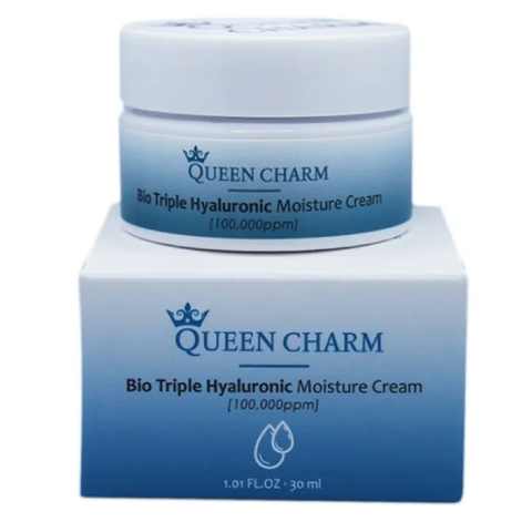 Крем для лица увлажнение Queen Charm Bio Triple Hyaluronic Moisture Cream, 30 мл