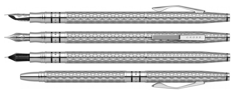 Ручка перьевая Cross Spire Icy Chrome, F (AT0566-3FD)