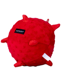 Сенсорный плюшевый мяч для щенков Playology 15 см с ароматом говядины, красный