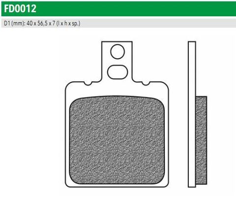 FD0012TS Тормозные колодки дисковые мото ROAD TOURING SINTERED (FDB207ST)  NEWFREN