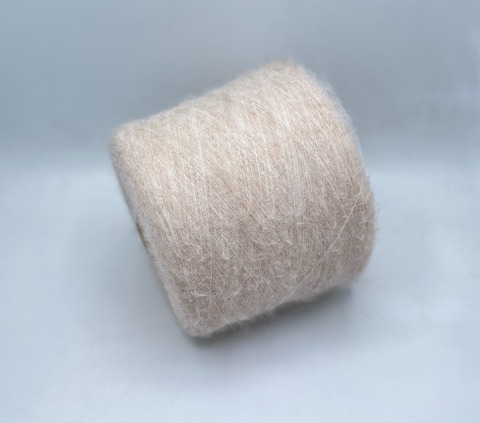 Filitaly Lab(пр.Италия),art.Callao Brushed ,1500м/100гр,55% бэби альпака, 10% меринос, 35% полиамид, цвет-Светло-бежевый,неоднотонный. арт-32544
