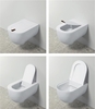 THV001 05 00 Artceram THE ONE Унитаз подвесной безободковый , 52х35, с креплениями, цвет белый матовый
