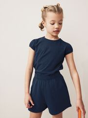 Шорты спортивные для девочки Next Q77-363, Темно-синий