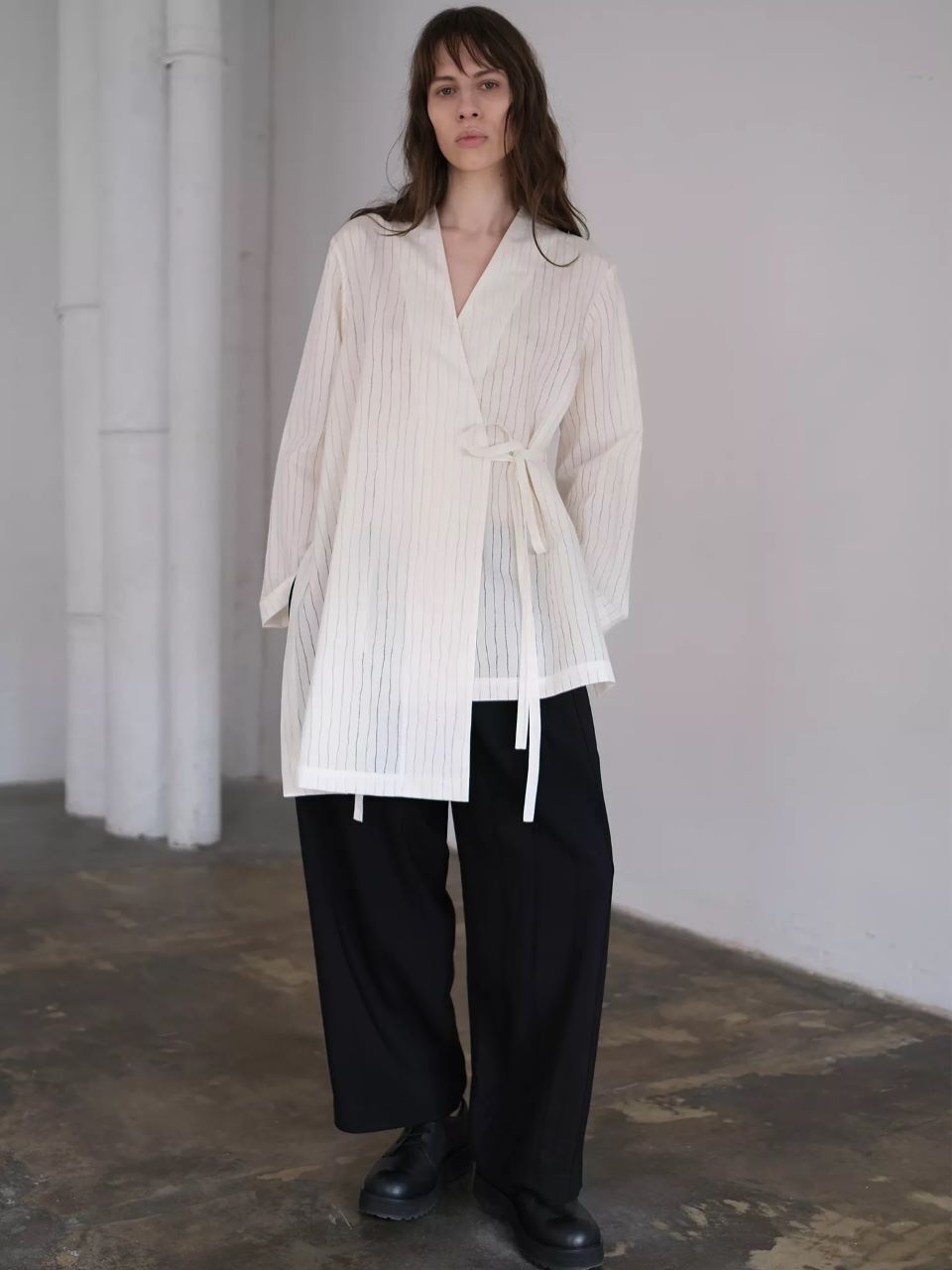 Рубашка молочная из хлопка Ann Demeulemeester