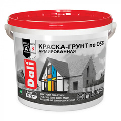 Краска-грунт по OSB Dali, армированная, матовая, база A, белая, 6 кг. 206108