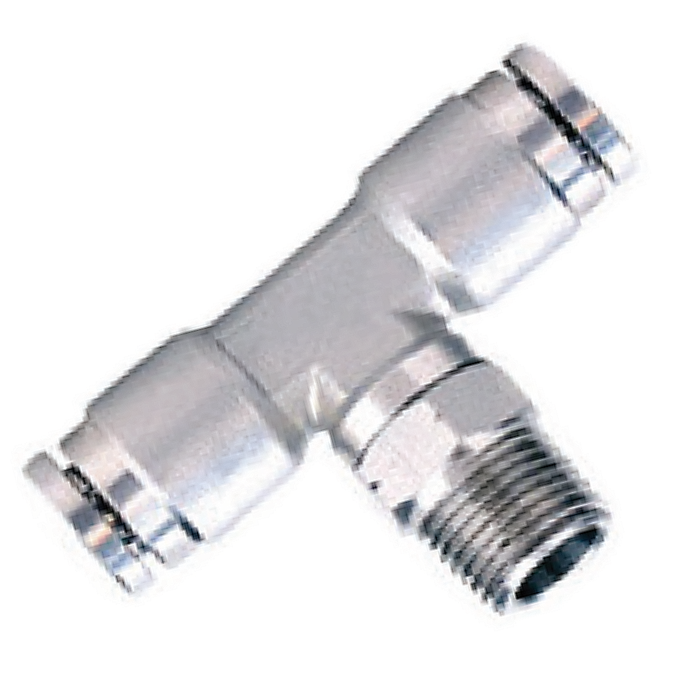 KQB2T10-04-XLN01   Быстроразъёмный/резьбовой тройник, б/р 10 - R1/2'', латунь, NBR
