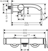 Hansgrohe Vivenis 75420670 Смеситель для ванны (черный матовый)