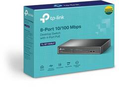 TP-Link TL-SF1008LP - 8-портовый 10/100 Мбит/с настольный коммутатор с 4 портами PoE