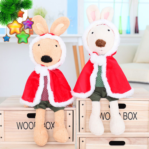 Rabbit Christmas red cloak plush toy - 45см