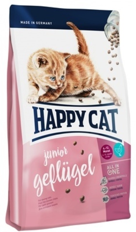 Happy Cat Supreme Junior сухой корм для котят с 4 до 12 месяцев (птица) 300г