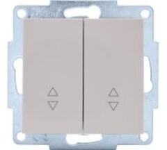 VESNA 742 0288 106 Выключатель проходной двойной белый (механизм)