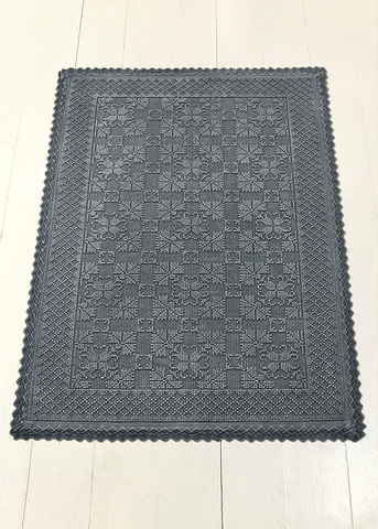 Коврик для ванной 70х100 Luxberry Vintage 1 серый