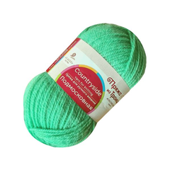 Пряжа "Подмосковная", 50% шерсть, 50% акрил, 100гр-250м, св. салат