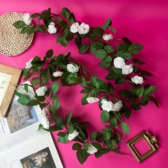 Лиана с Розами, 21 голова на лиане, Белые розы, длина одной лианы 1,75 м, набор 1 шт.