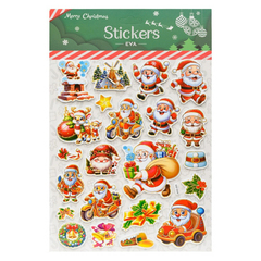 Наклейки стикеры Basir, серия "Новогодние", размер 31*20.5 см, 22 стикера