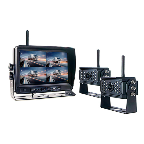 Беспроводная система видеонаблюдения/видеорегистрации AHD для грузовика (монитор 7