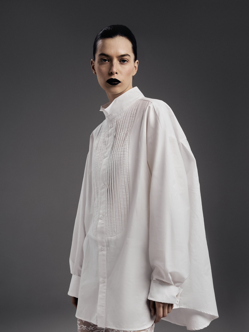 Рубашка-фрак унисекс, белый