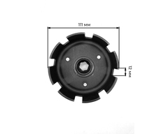 Корзина сцепления 168F/170F шлиц 20 мм