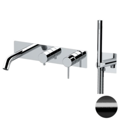 Remer X53D2WBCFP Смеситель для ванны Remer X Style X53D2WBCFP, черный брашированный хром фото