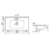 Ceramica Nova Element CN7005 Раковина мебельная, 81x46.5, цвет: белый