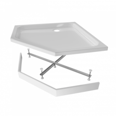 Поддон душевой 90х90 низкий акриловый