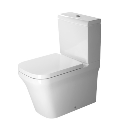 Duravit P3 Comforts Rimless Унитаз моноблок 650х380мм, без смывного края, с отдельным бачком (не вкл.бачок), слив универсальный, цвет белый 2167090000