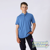 Рубашка-поло с воротом стойкой (кулирка)