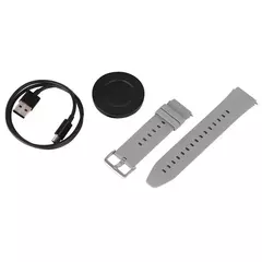 Умные часы Xiaomi Watch S1 fluoroplast strap Global, серебристый/белый