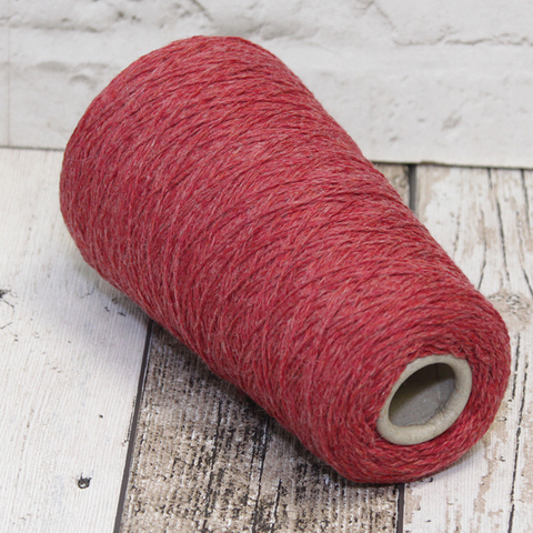 Меринос с кашемиром (40%) CARIAGGI RALPH SHETLAND 450 красно-коралловый меланж