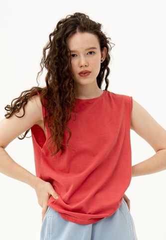 Футболка Bowery NYC однотонная Boyfriend Sunset Glow