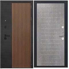 Купить Входная дверь L 48 - ФЛ 256 ПВХ бетон пепельный