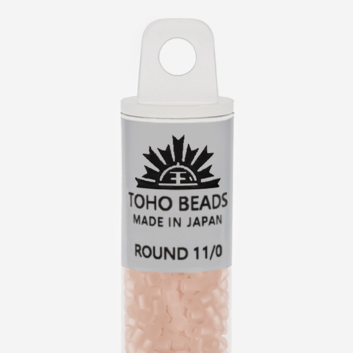 Японский бисер TOHO Round 11/0 (№11F), прозрачный матовый