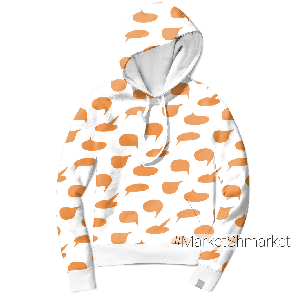 Ткани Buy fabric dialog bubbles orange закажи на