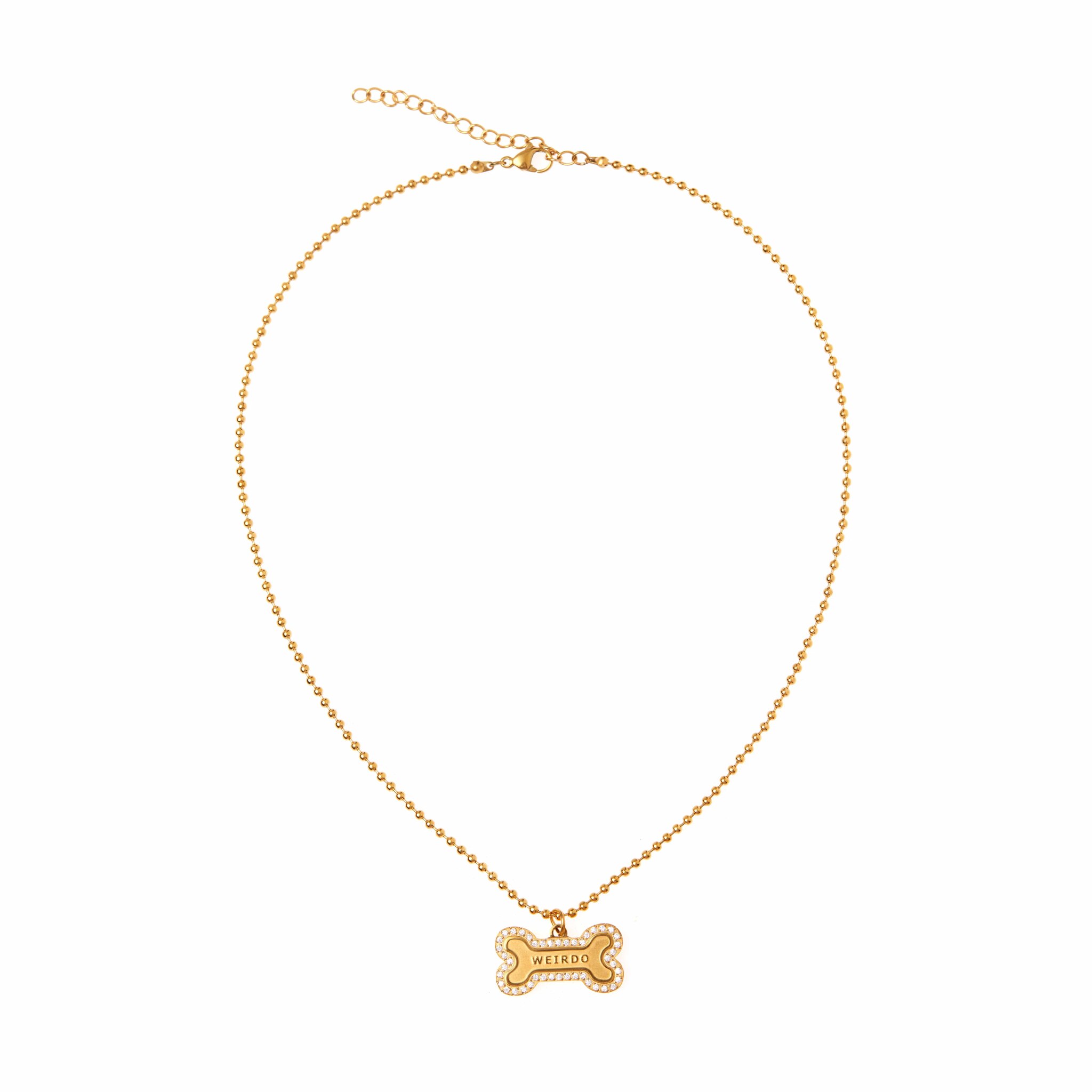 JULY CHILD Колье Doggie Tag Necklace – Gold