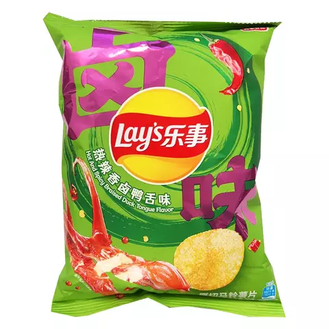 Чипсы Lay's Hot And Spicy Braised Duck Tongue Flavor (70 гр.)