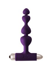 Фиолетовая анальная вибропробка-елочка New Edition Excellence - 15 см. - 