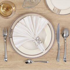Набор столовых приборов нерж сталь, 24 пр, Daniks, Elegant
