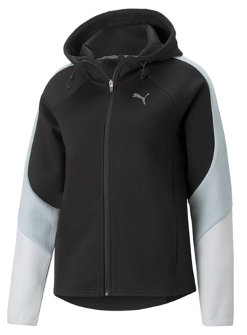 Женская теннисная куртка Puma Evostripe Full Zip Hoodie - puma black