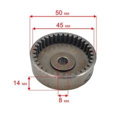 Шестерня редуктора DDE EB1300RD мотора ведомая (J3830000011R)