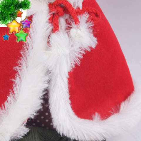 Rabbit Christmas red cloak plush toy - 45см