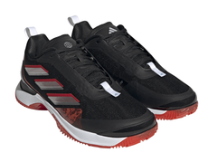 Женские теннисные кроссовки Adidas Avacourt Clay - core black/taupe met/better scarlet