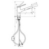 Hansgrohe Zesis M33 74800800 Смеситель для кухни с вытяжным изливом (нержавеющая сталь шлифованная)