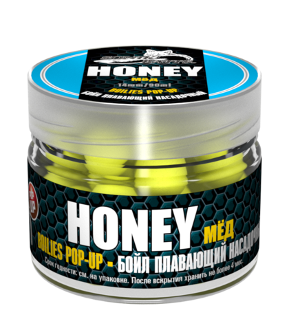 Бойлы насад. плав. Sonik Baits HONEY Fluo Pop-ups 14мм 90мл