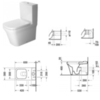 Duravit P3 Comforts Rimless Унитаз моноблок 650х380мм, без смывного края, с отдельным бачком (не вкл.бачок), слив универсальный, цвет белый 2167090000