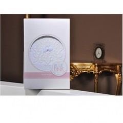 Плед-покрывало "Узоры" вязанный , 85*100 см, состав: 100% акрил (белый)